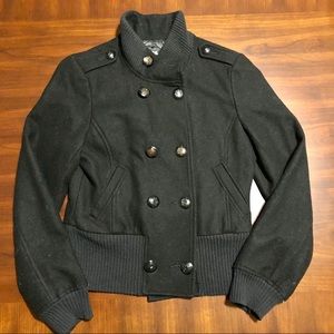 Guess Black Wool Coat - Size Medium